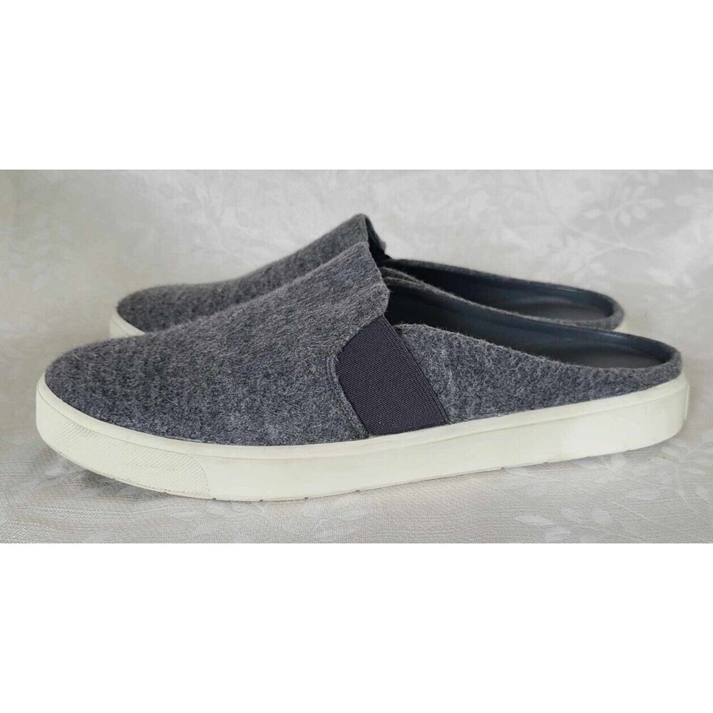 Vince Sz 10M Women's Blair Slip On Sneakers Gray Mule Closed Toe Comfort Shoes‎